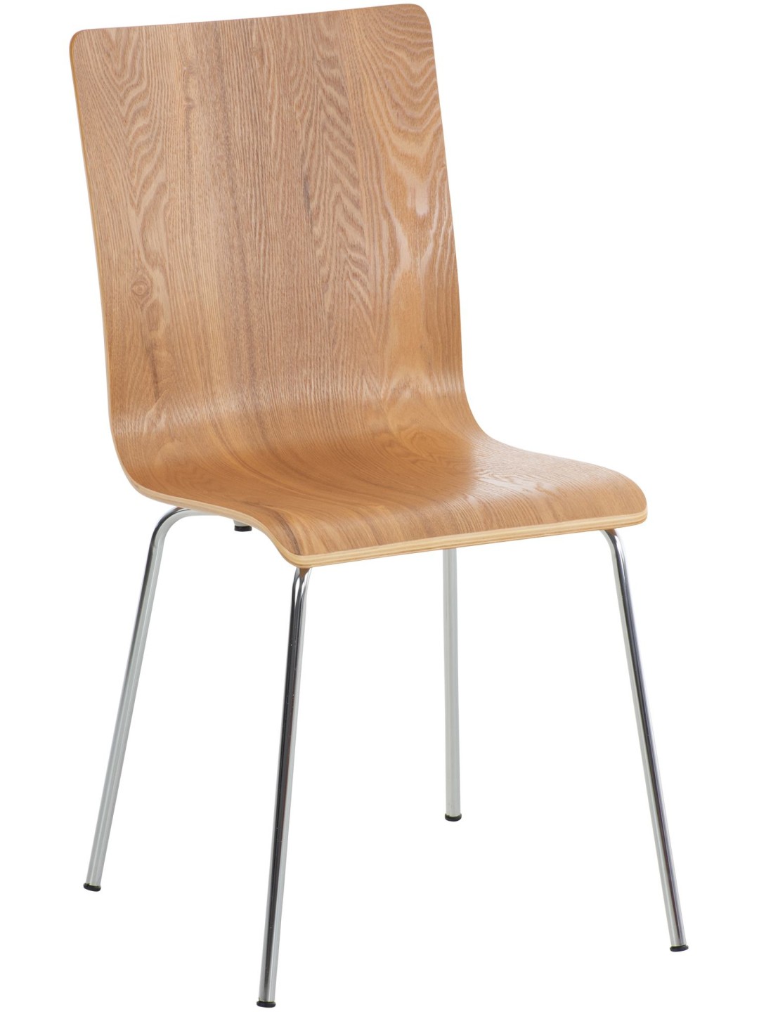 Bezoekersstoel Pepe, eiken