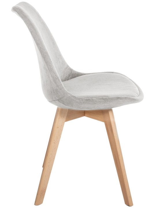 Set van 4 stoelen Linares Cord, beige