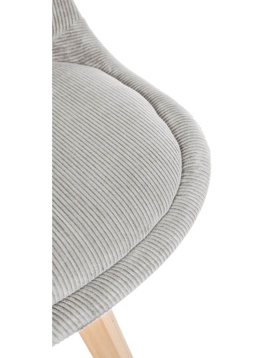 Set van 4 stoelen Linares Cord, beige