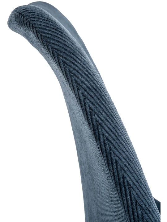 Set van 4 stoelen Linares Cord, donkerblauw