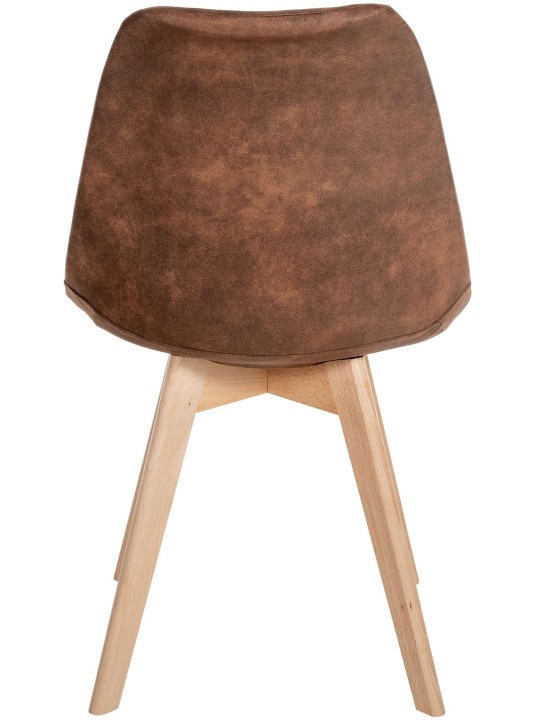 Set van 4 stoelen Linares Vintage, bruin