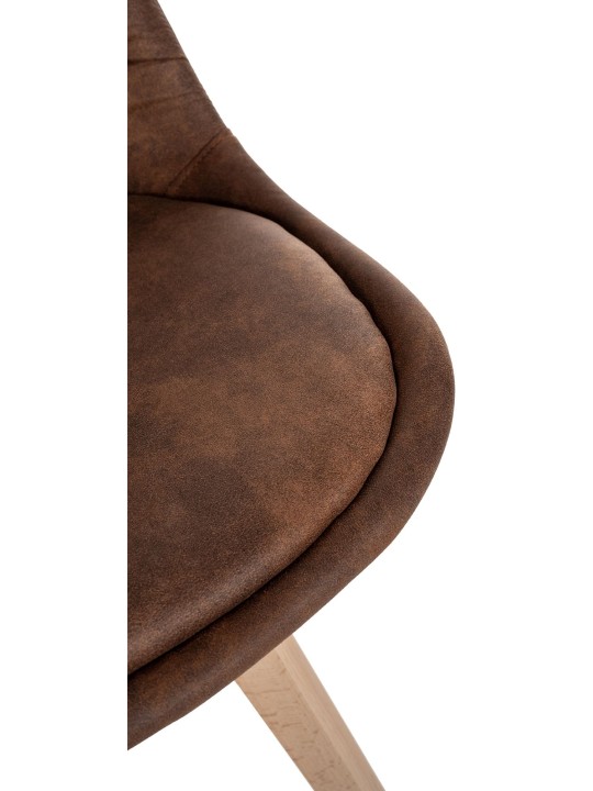 Set van 4 stoelen Linares Vintage, bruin