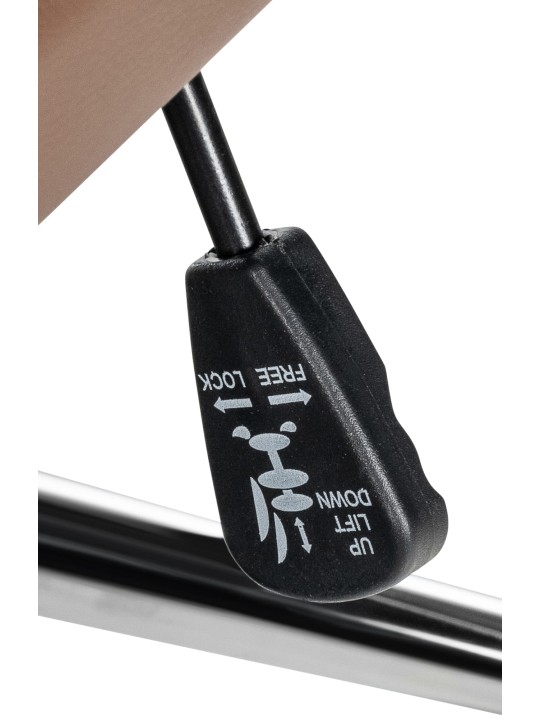 Bureaustoel Mollis echt leer, lichtbruin