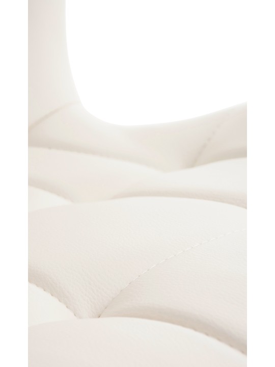 Stoel Elda PU naturel, wit