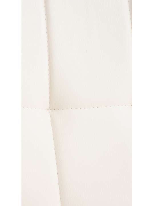 Stoel Elda PU naturel, wit