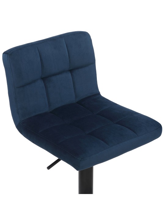 Set van 4 barkrukken Feni fluweel, blauw Set van 4 barkrukken Feni fluweel, blauw