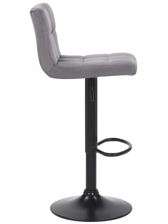 Set van 4 barkrukken Feni fluweel, grijs Set van 4 barkrukken Feni fluweel, grijs