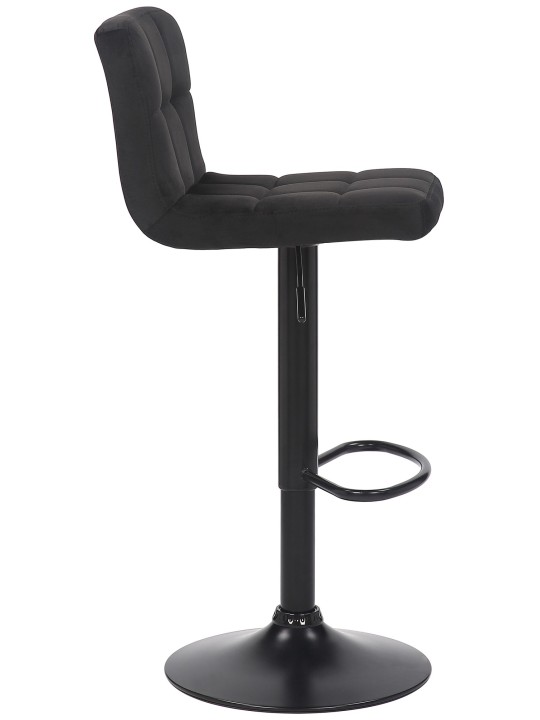 Set van 4 barkrukken Feni fluweel, zwart Set van 4 barkrukken Feni fluweel, zwart