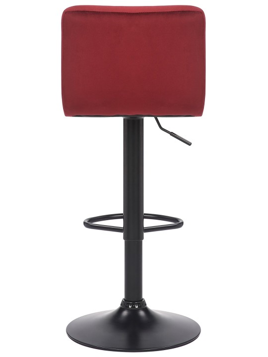 Set van 4 barkrukken Feni fluweel, rood