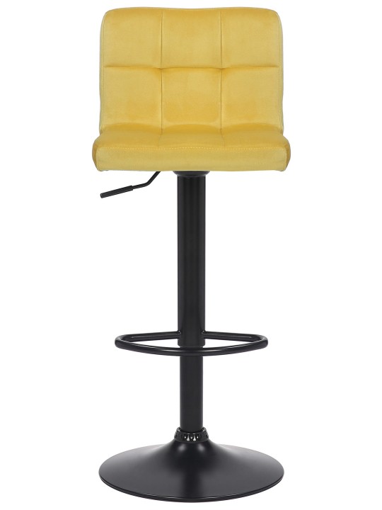 Set van 4 barkrukken Feni fluweel, geel Set van 4 barkrukken Feni fluweel, geel