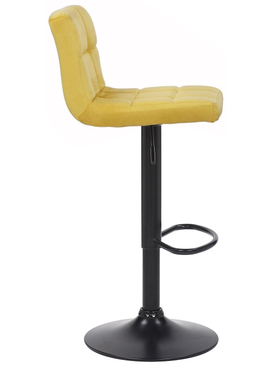 Set van 4 barkrukken Feni fluweel, geel Set van 4 barkrukken Feni fluweel, geel