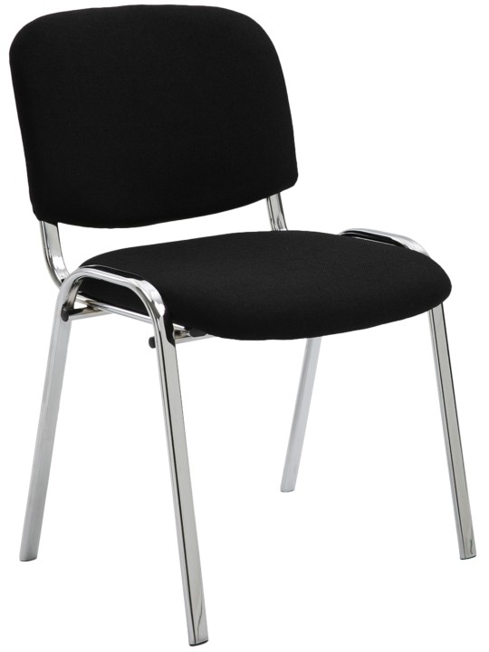 Bezoekersstoel Ken C stof, zwart Bezoekersstoel Ken C stof, zwart
