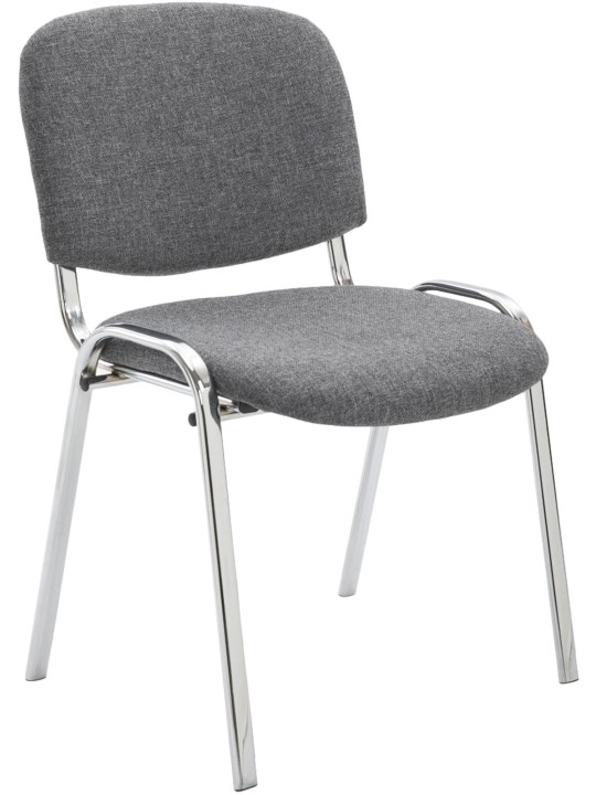 Bezoekersstoel Ken C stof, grijs Bezoekersstoel Ken C stof, grijs