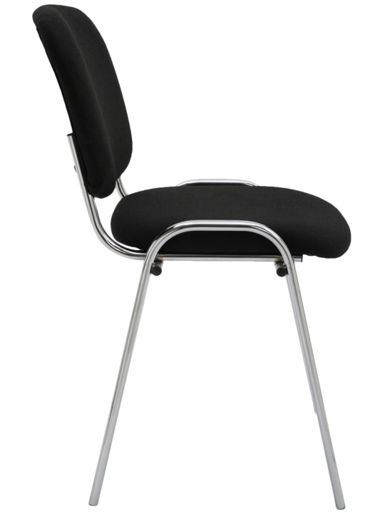 Bezoekersstoel Ken C stof, zwart Bezoekersstoel Ken C stof, zwart