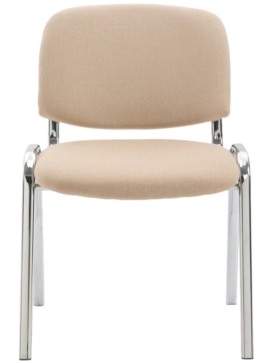 Bezoekersstoel Ken C stof, crème Bezoekersstoel Ken C stof, crème