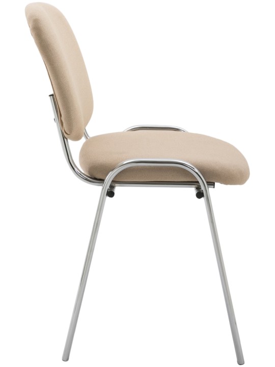 Bezoekersstoel Ken C stof, crème Bezoekersstoel Ken C stof, crème