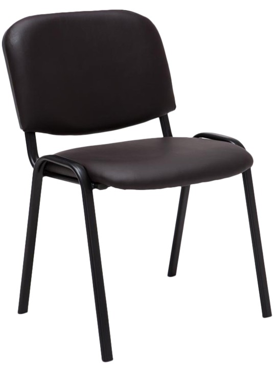 Bezoekersstoel Ken kunstleer, bruin Bezoekersstoel Ken kunstleer, bruin