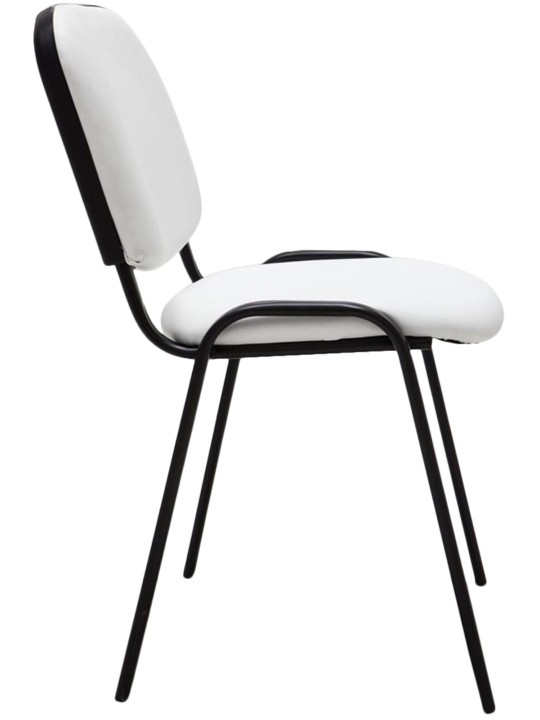 Bezoekersstoel Ken kunstleer, wit Bezoekersstoel Ken kunstleer, wit