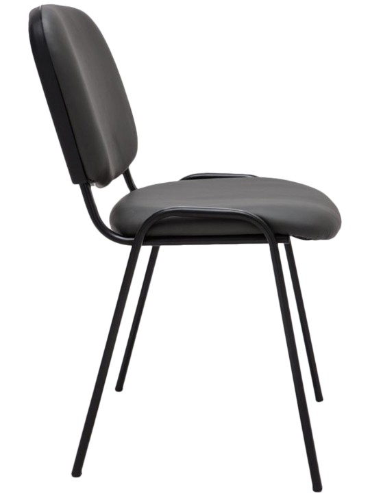 Bezoekersstoel Ken kunstleer, grijs Bezoekersstoel Ken kunstleer, grijs