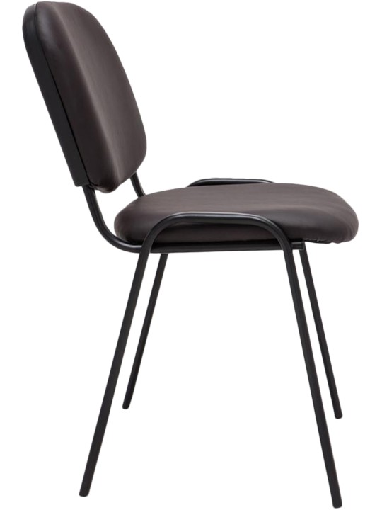 Bezoekersstoel Ken kunstleer, bruin Bezoekersstoel Ken kunstleer, bruin