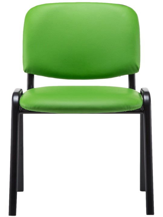 Bezoekersstoel Ken kunstleer, groen Bezoekersstoel Ken kunstleer, groen