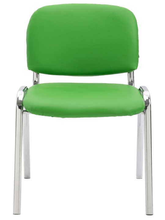 Bezoekersstoel Ken C kunstleer, groen Bezoekersstoel Ken C kunstleer, groen