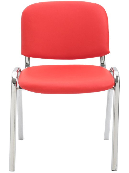 Bezoekersstoel Ken C kunstleer, rood Bezoekersstoel Ken C kunstleer, rood