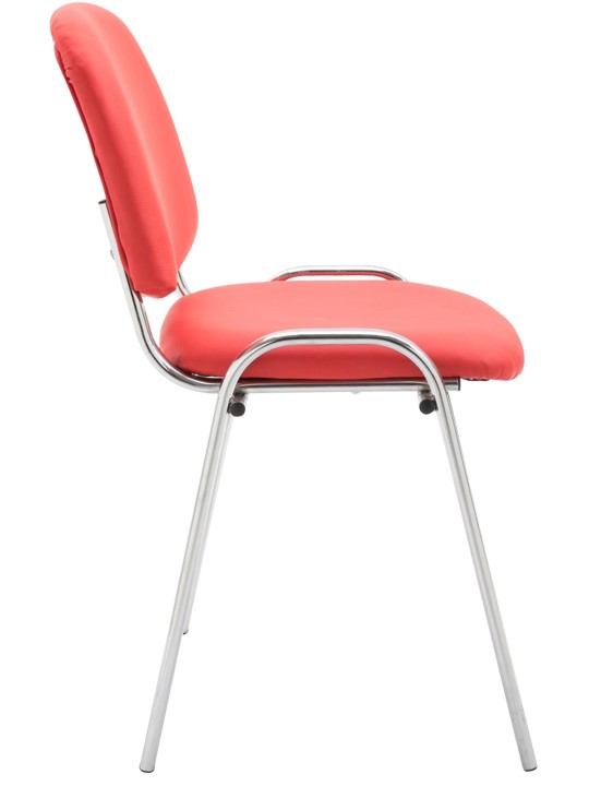 Bezoekersstoel Ken C kunstleer, rood Bezoekersstoel Ken C kunstleer, rood