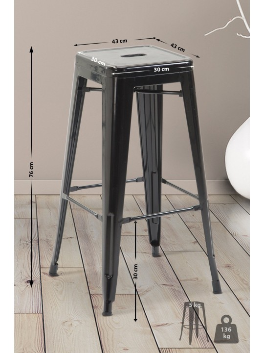 Barkruk Joshua V2, zwart Barkruk Joshua V2, zwart