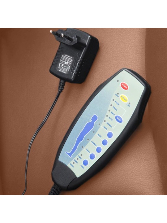 Bureaustoel Pacific met massagefunctie V2 kunstleer, lichtbruin