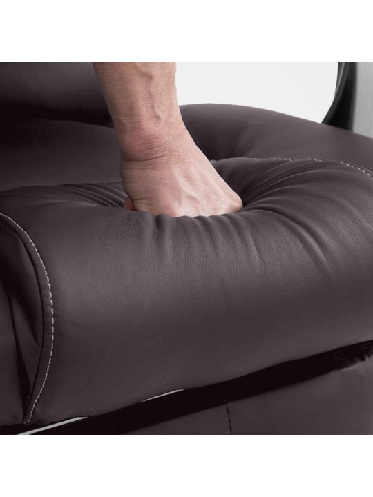 Bureaustoel Pacific met massagefunctie V2, bruin