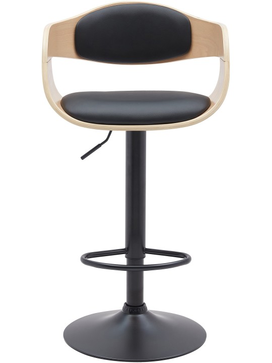 Set van 2 barkrukken Kingston B kunstleer, naturel/zwart