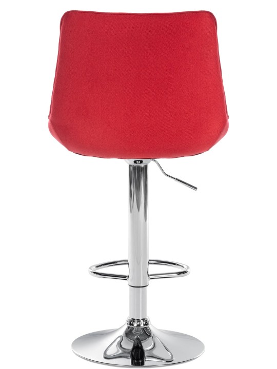 Set van 2 barkrukken Toni stof chroom, rood