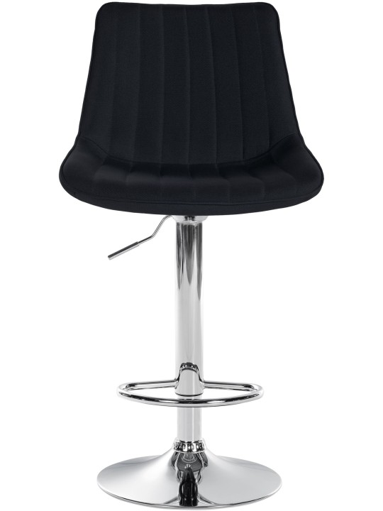 Set van 2 barkrukken Toni stof chroom, zwart