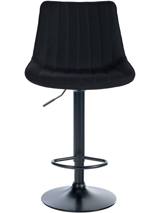 Set van 2 barkrukken Toni stof, zwart