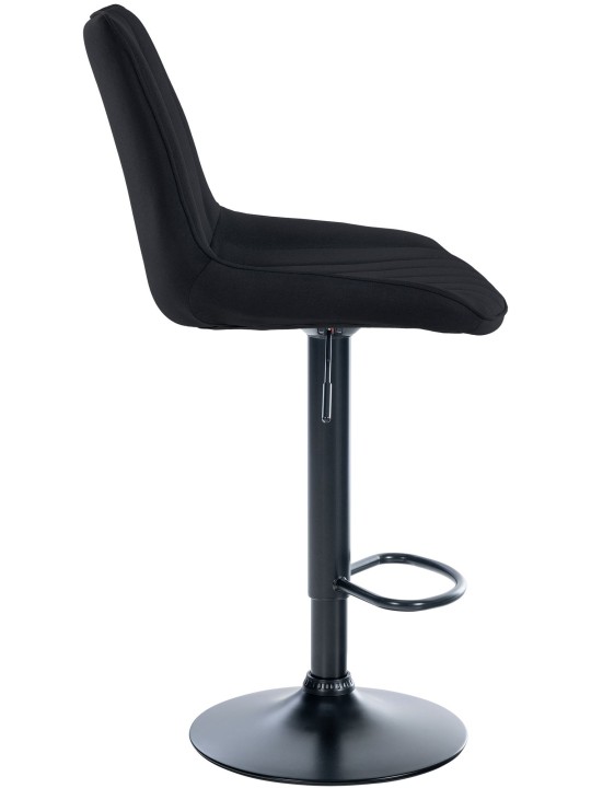 Set van 2 barkrukken Toni stof, zwart