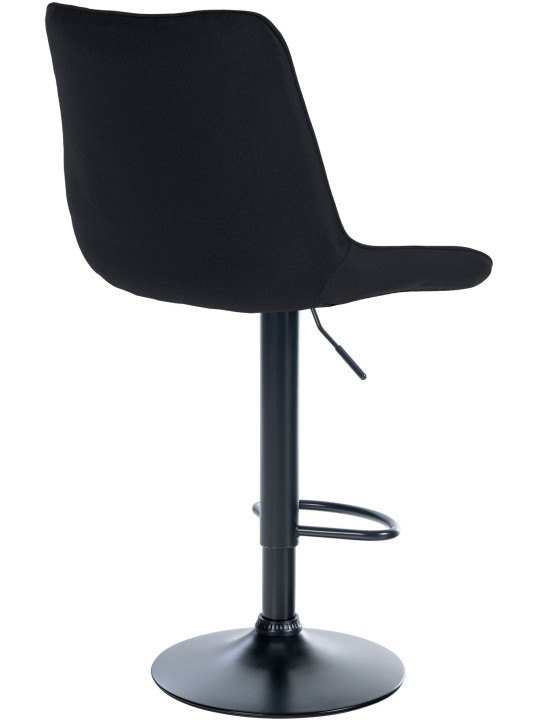 Set van 2 barkrukken Toni stof, zwart