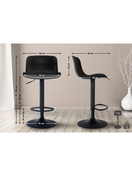 Barkruk Almada, zwart Barkruk Almada, zwart