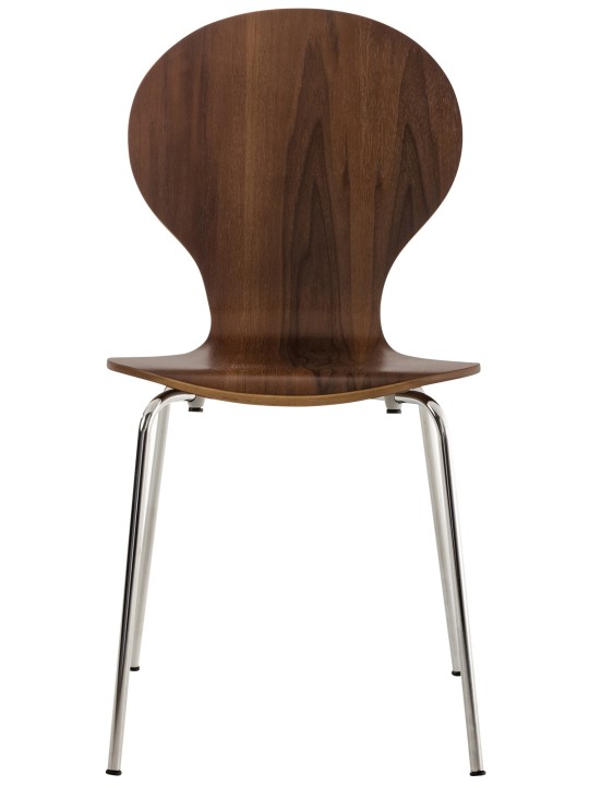 Bezoekersstoel Diego, walnoot