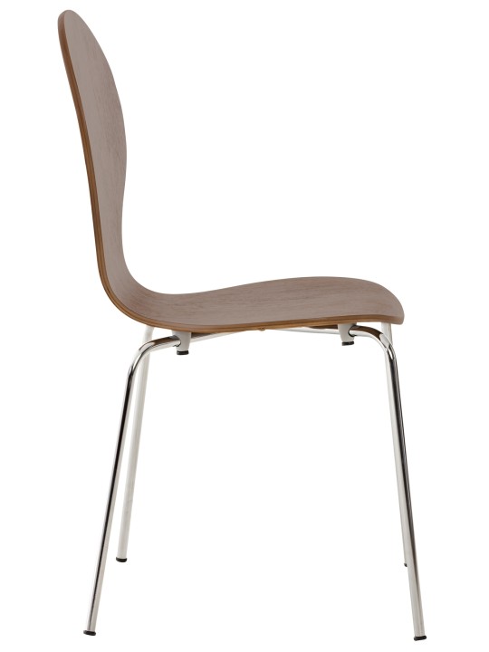 Bezoekersstoel Diego, walnoot