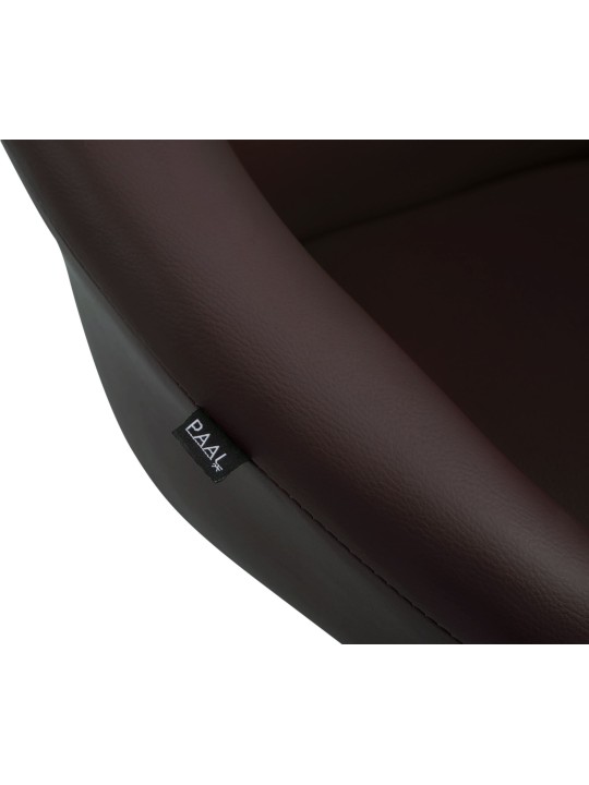 Barkruk Davie kunstleer, bruin