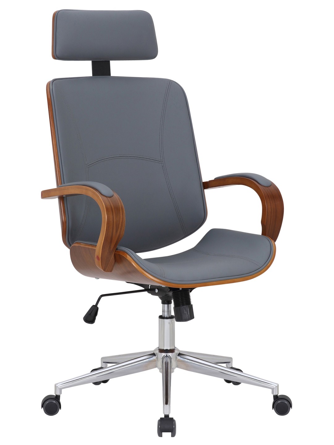 Bureaustoel Dayton, walnoot/grijs