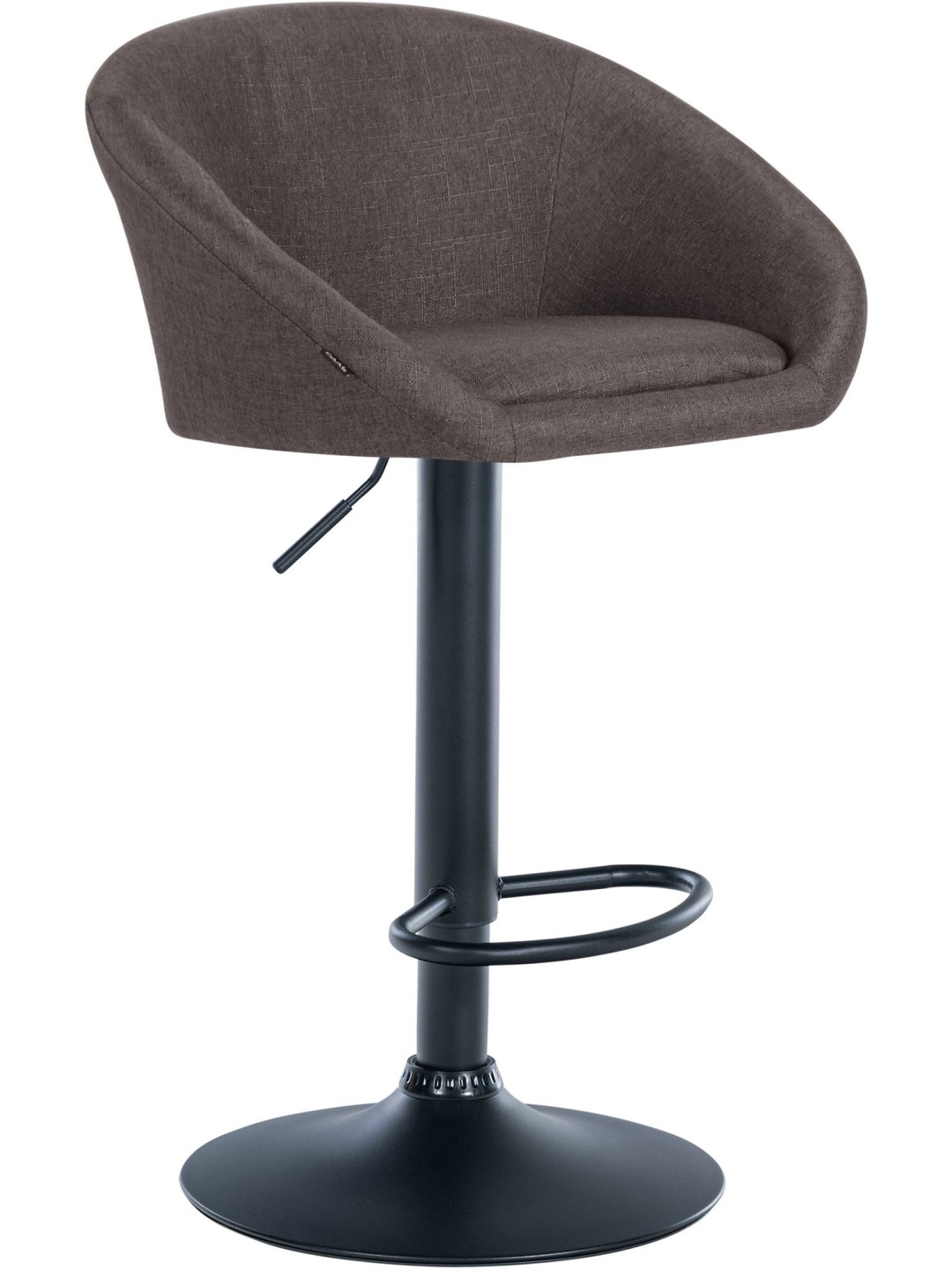 Barkruk Davie stof, donkergrijs