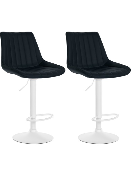 Set van 2 barkrukken Toni kunstleer, zwart Set van 2 barkrukken Toni kunstleer, zwart