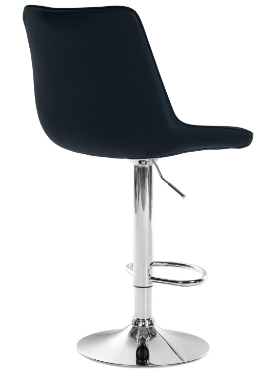 Set van 2 barkrukken Toni kunstleer chroom, zwart Set van 2 barkrukken Toni kunstleer chroom, zwart