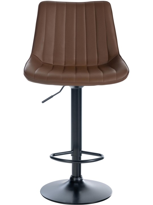 Set van 2 barkrukken Toni kunstleer, bruin