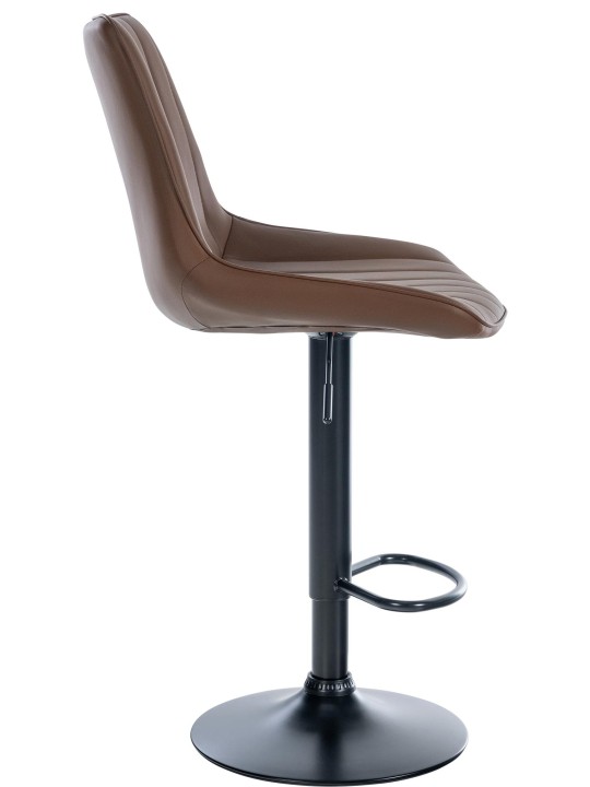 Set van 2 barkrukken Toni kunstleer, bruin