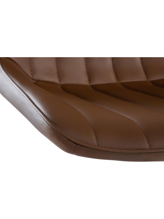 Set van 2 barkrukken Toni kunstleer, bruin