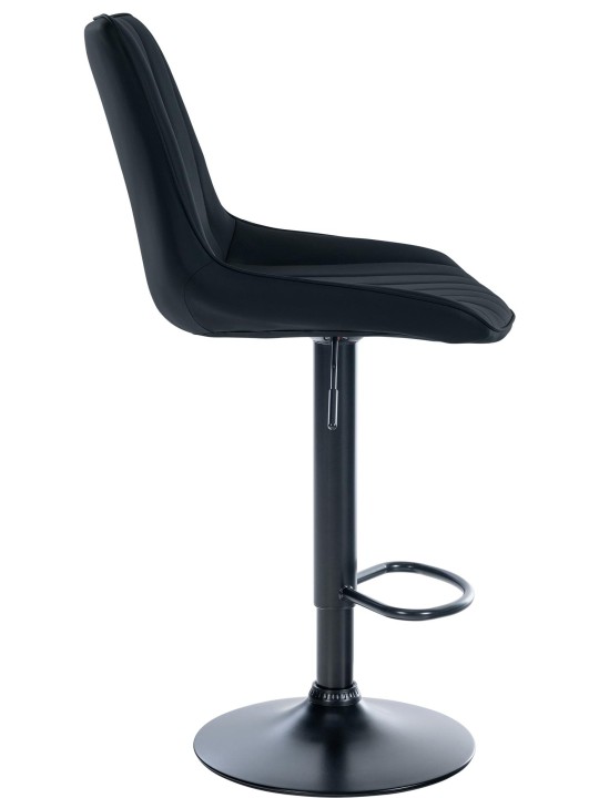 Set van 2 barkrukken Toni kunstleer, zwart