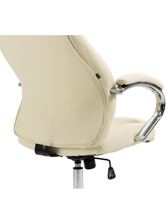 Bureaustoel Wigan echt leer, crème